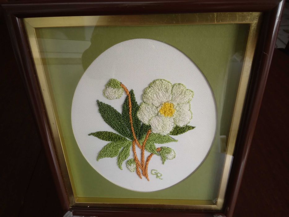 Quadro bordado manualmente