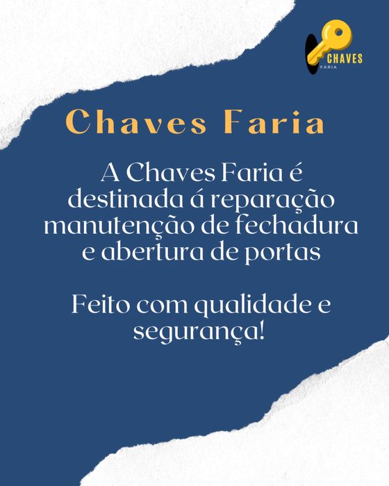 Chaves Faria (aberuta de portas, reparação e manutenção de fechaduras)