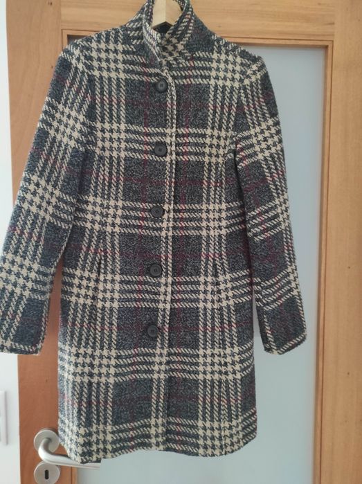 Casaco com padrão xadrez