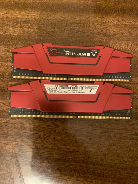 Оперативна памʼять G.Skill Ripjaws 3600 MHz 1x8gb