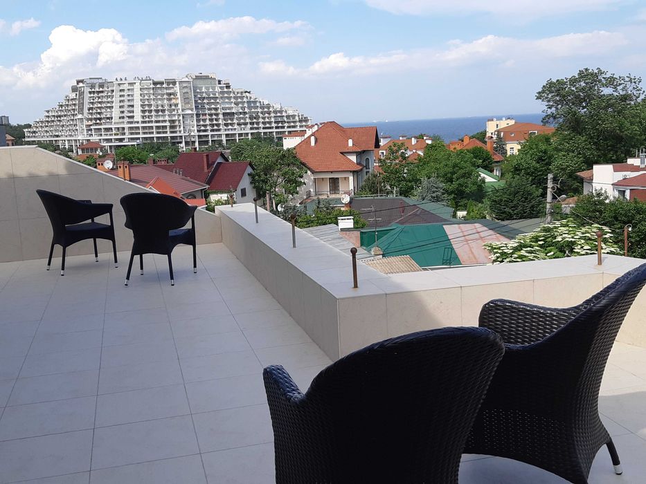 Аркадія.2-хкімн.квартира.160 кв.м .Краєвид на море.Тераса.5хв.до моря.Сховище.
