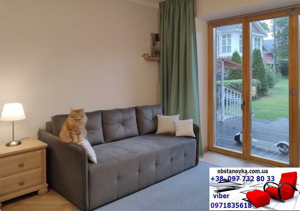 Диван преміум класу еврокнижка Олівер пружинний блок доставка Україна