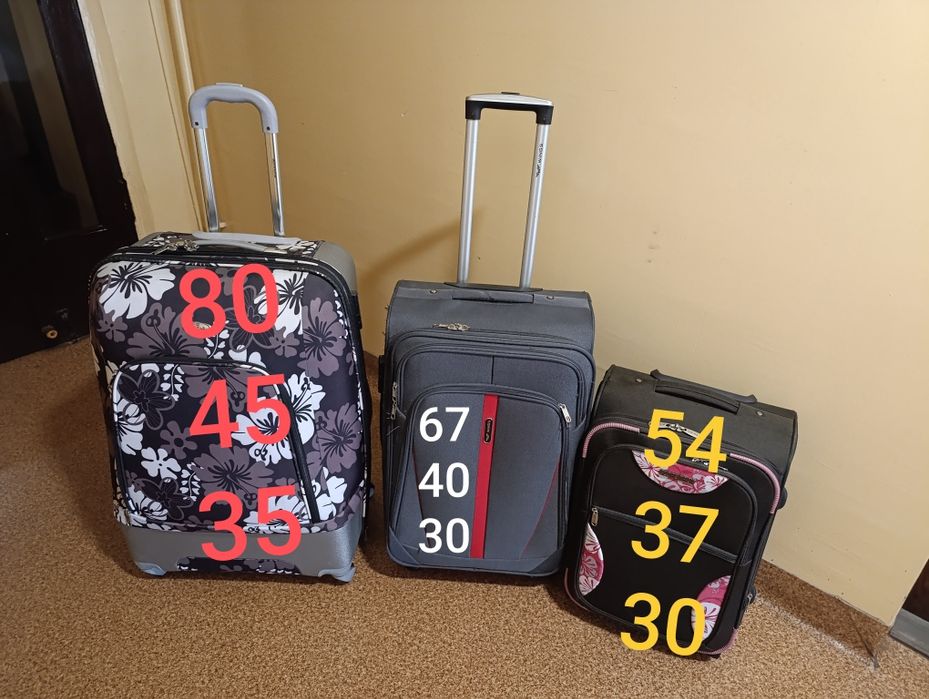 Walizka podróżna x 3 Tanio CAŁOŚĆ opis czytaj