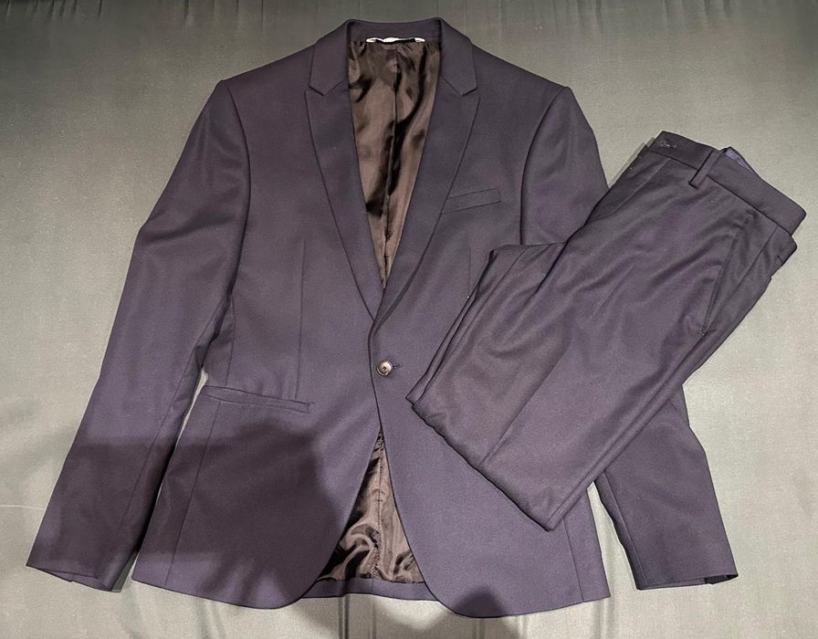 Fato homem azul escuro