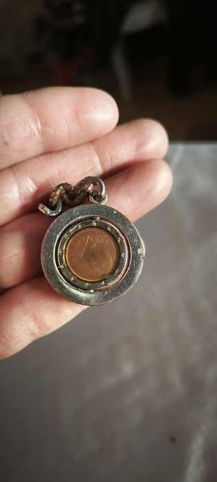 Moeda  rara de 1 cêntimo.