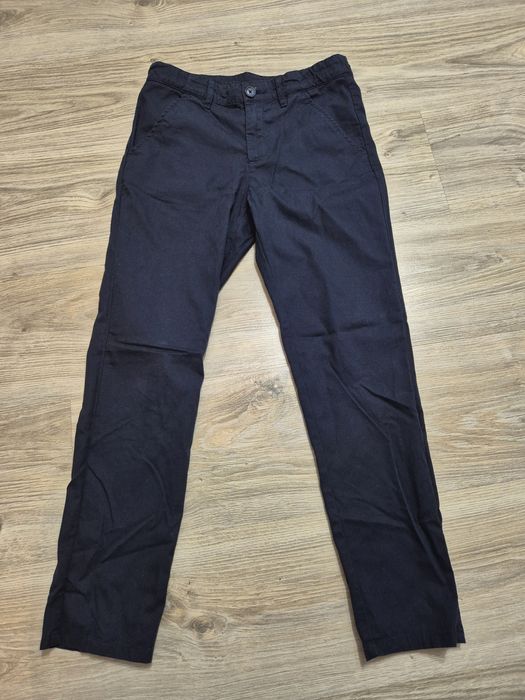 Spodnie chinos H&M granatowe r. 140