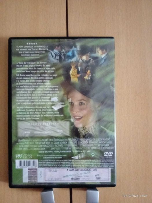 Dvd A CASA DA FELICIDADE Filme com Legendas PORTG. Gillian Anderson Terence Davies