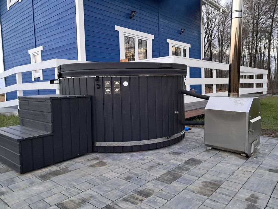 Balia ogrodowa gorąca beczka jacuzzi hydromasaż aeromasaż grzałka 3KW