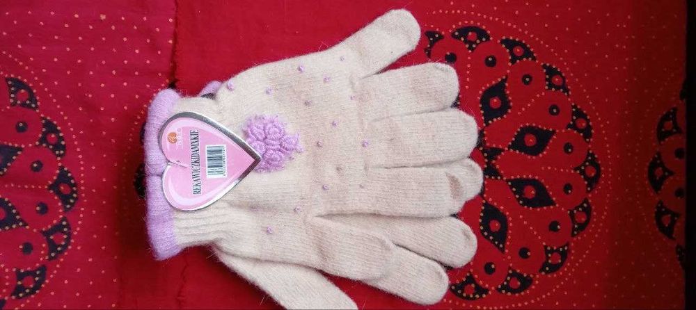 Rękawiczki damskie pieciopalczaste uniwersalne