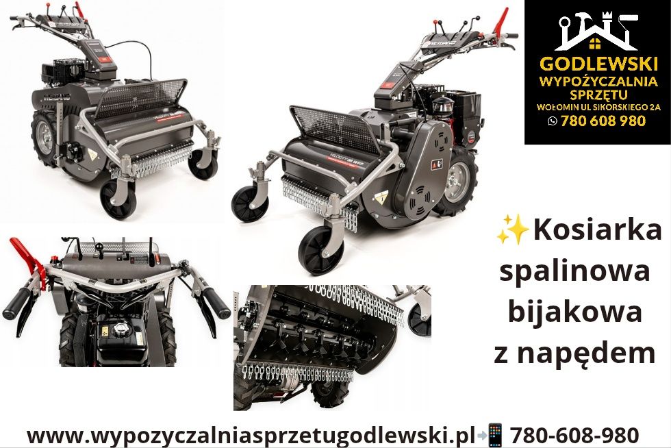 Wypożyczalnia KARCZOWNICA KARCZOWNIK kosiarka bijakowa Wynajem