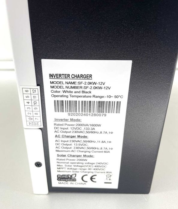 Інвертор гибридний MPPT PowMr Solar 12V-24V-48V: 12В 1-2кВт 24В 3-4,2кВт 48В 6,2-10кВт 1000V 15кВт. Инверторы Акумуляторы LiFePO4,Сонячні панелі 550Вт
