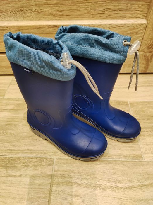 Kalosze dziecięce polskiej firmy Muflon ze ściągaczem, roz. 29 30