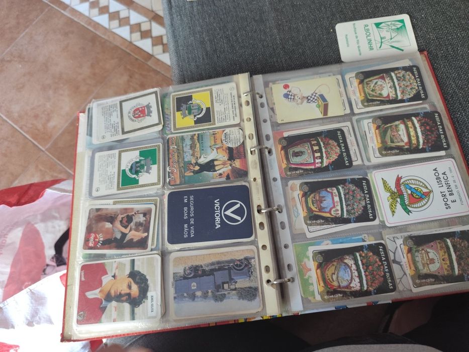 Álbum de Calendários de Bolso Vintage (Anos 80/90) - Benfica, Sumol, Tabaco,  Olá, Coca-Cola entre outros