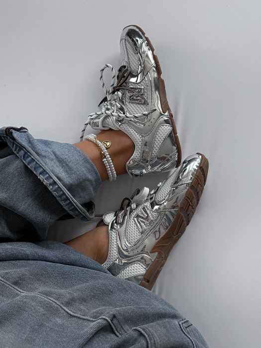 Жіночі кросівки New Balance x Miu Miu сріблясті | женские кроссовки NB