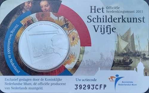 HOLANDA Moeda 5€ Pintura Beatriz