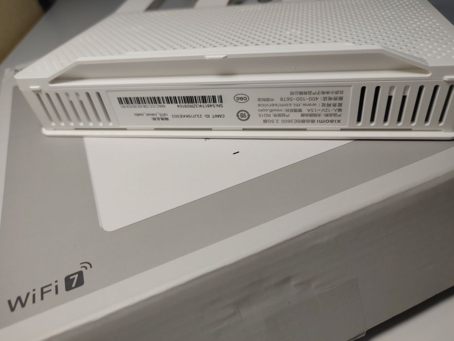 Роутер Xiaomi BE3600 WiFi 7 IPTV 2.5G, RD15