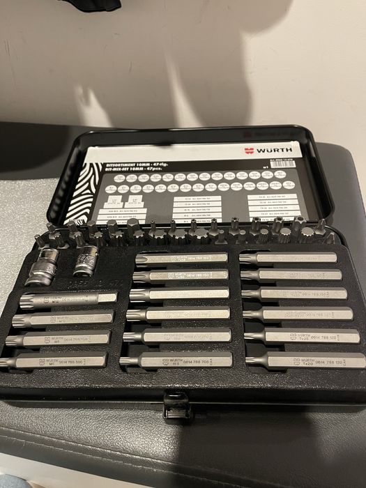 Zestaw bitów Imbus, torx. 10mm. Wurth zebra.