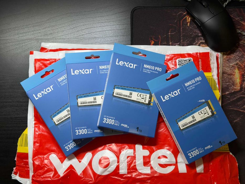 1TB SSD NVMe Lexar NM610PRO — NOVO e SELADO - Comprado dia 21/04 na Worten