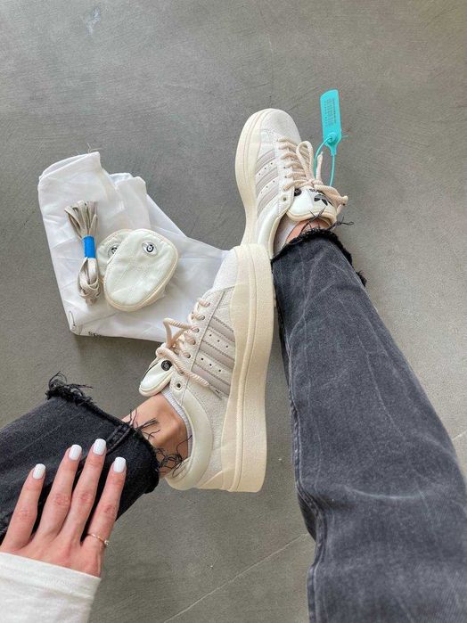 Кросівки Adidas Campus X Bad Bunny Light Beige premium