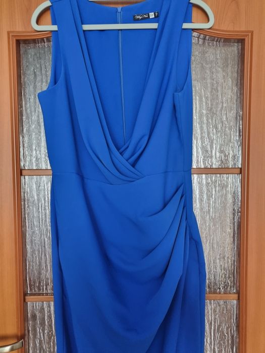 Sukienka chabrowa maxi