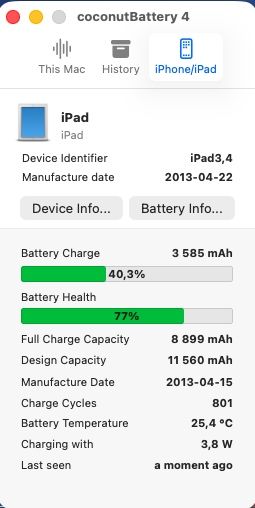 Ipad 4 16gb wifi A1458