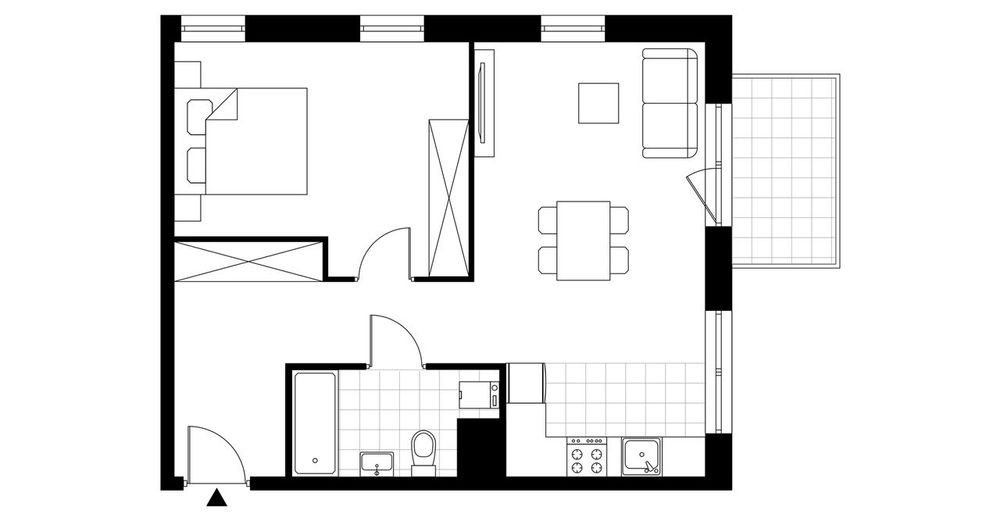 2-pokojowe mieszkanie 50m2 + balkon