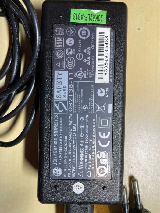 Computer Transformer 220V - 20V, 2A - 40W64354224191747122