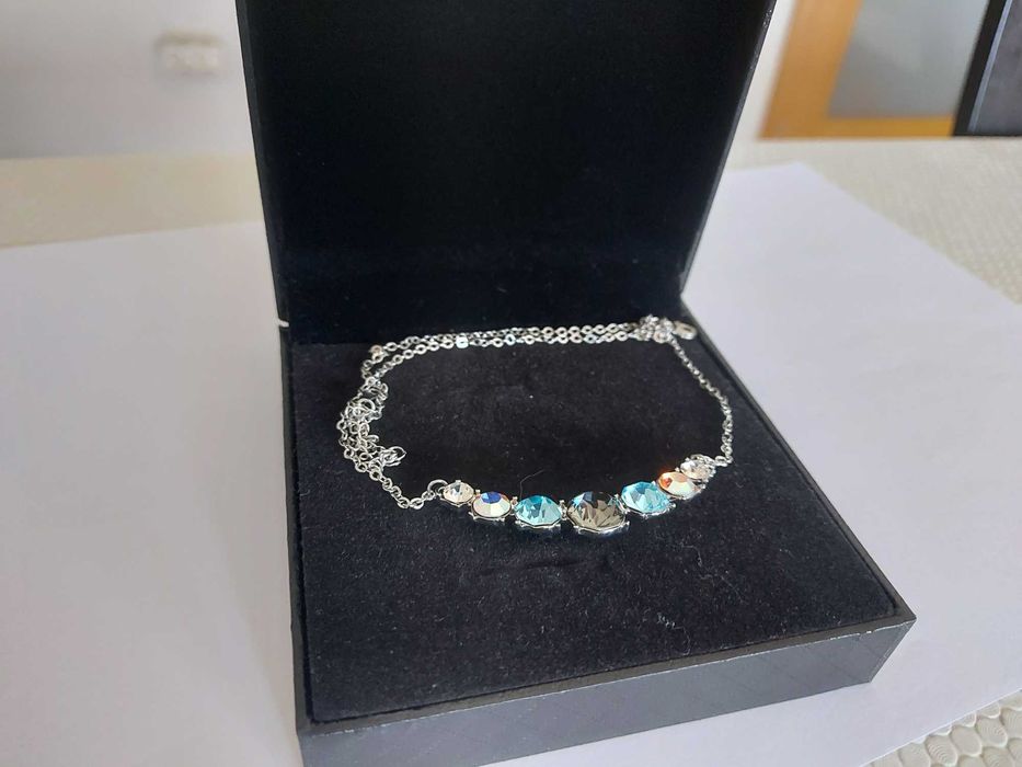 Fio em prata c/Pendente c/ 7 Cristais Swarovski - NOVO PREÇO: 32€