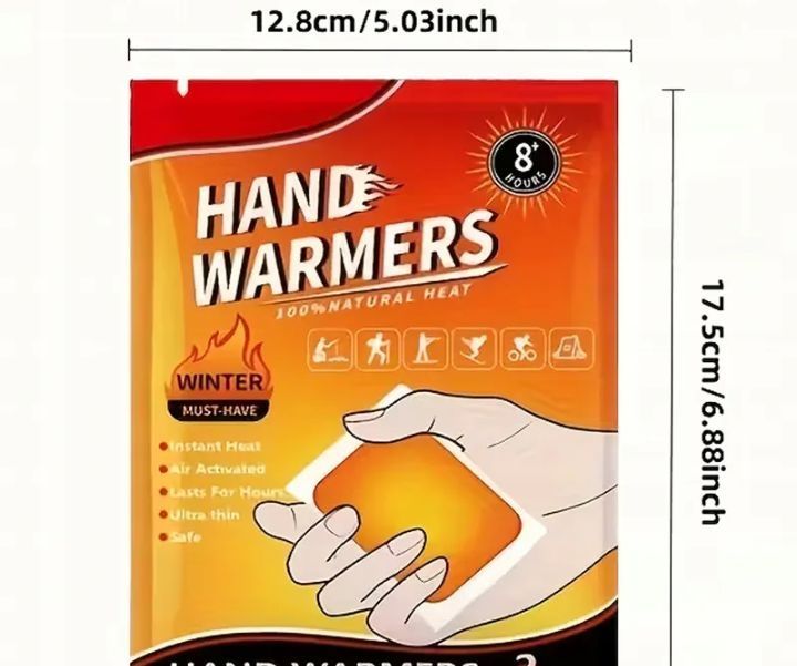 Ogrzewacz chemiczny, biezpieczny, +70°.