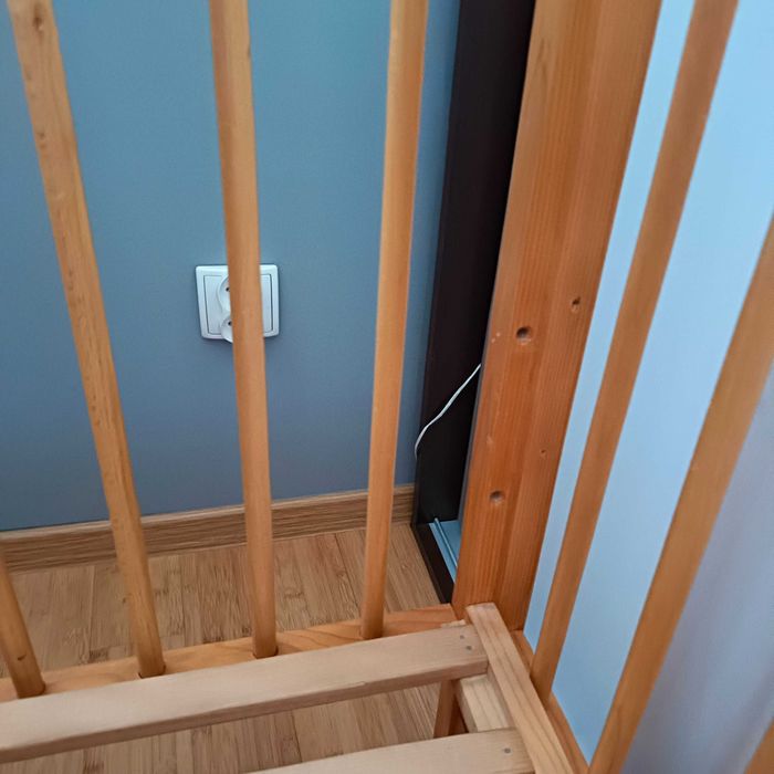 Łóżeczko dla dziecka 60/120, drewniane, używane