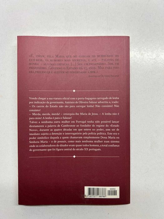 Livro - A Governanta - D. Maria, Companheira de Salazar