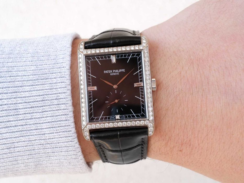 Patek Philippe Gondolo 18K White Gold Diamond Bezel Dial