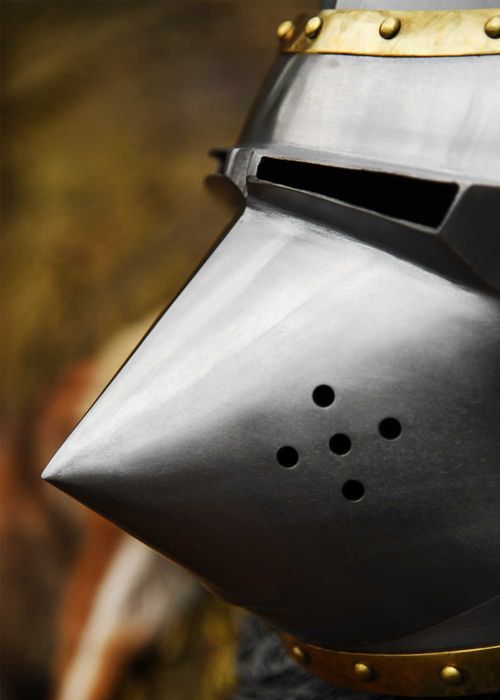 Hełm Basinet Hounskull przyłbica, stal 1,6mm LARP