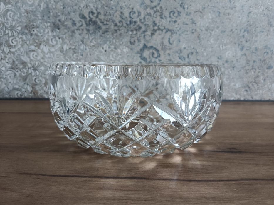 Kryształowa misa PRL stare szkło