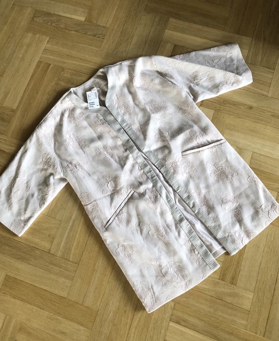 Płaszcz letni bolerko narzuta wesele komunia jasny