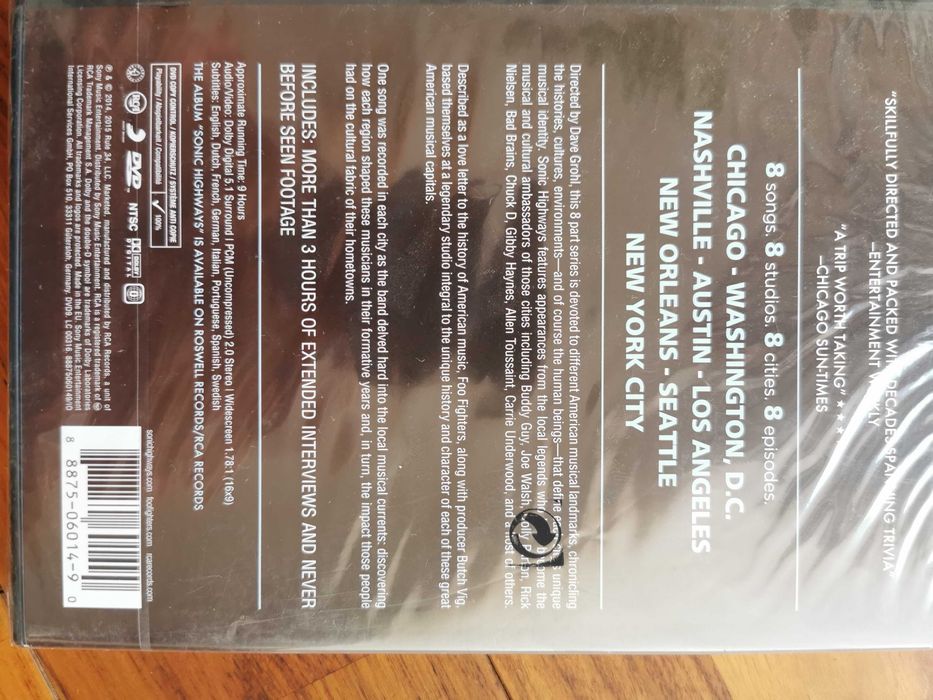FOO FIGHTERS - Sonic Highways DVD [nowa, folia]