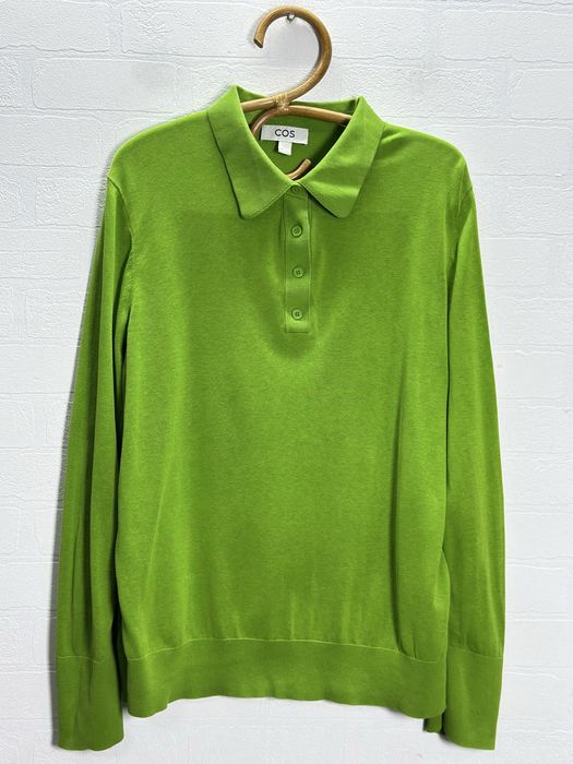 Джемпер поло COS бавовна+ шовк светр