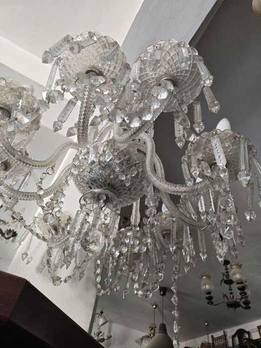 Candeeiro de teto em cristal