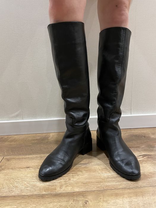 Сапоги шкіряні