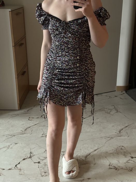 Міні-сукня в квітковий принт