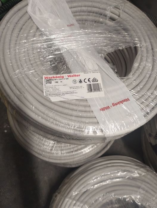 Kabel elektryczny okrągły NYM-J 5×1,5