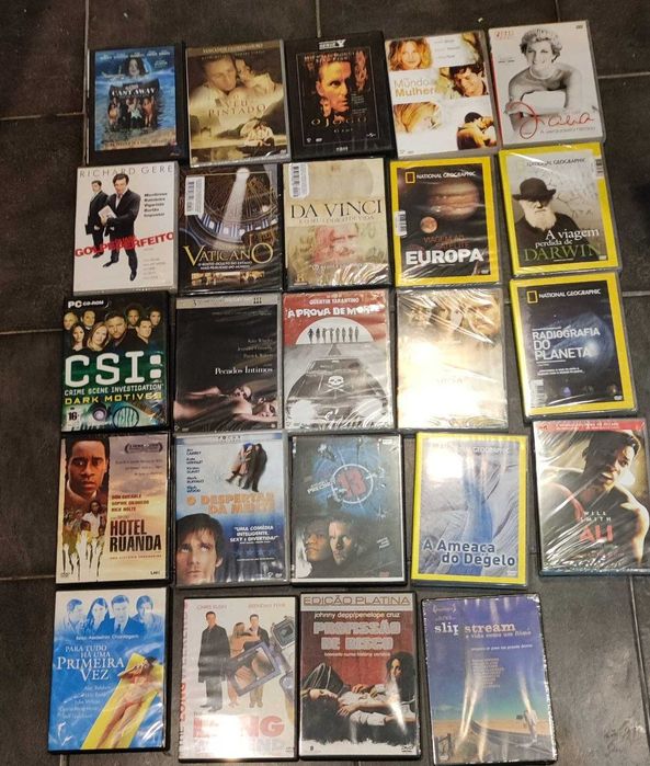 49 DVD's com filmes de vários géneros