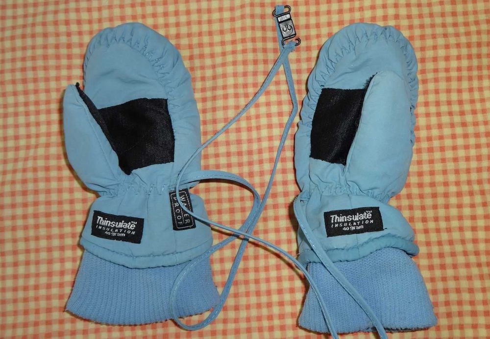 двойные детские варежки