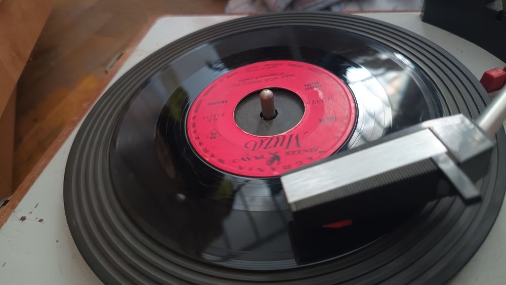 Adapter przenośny z głośnikami Unitra fonica wg 580f sprawny igła gram