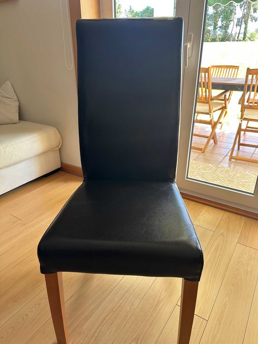 Conjunto de 8 cadeiras de sala de jantar