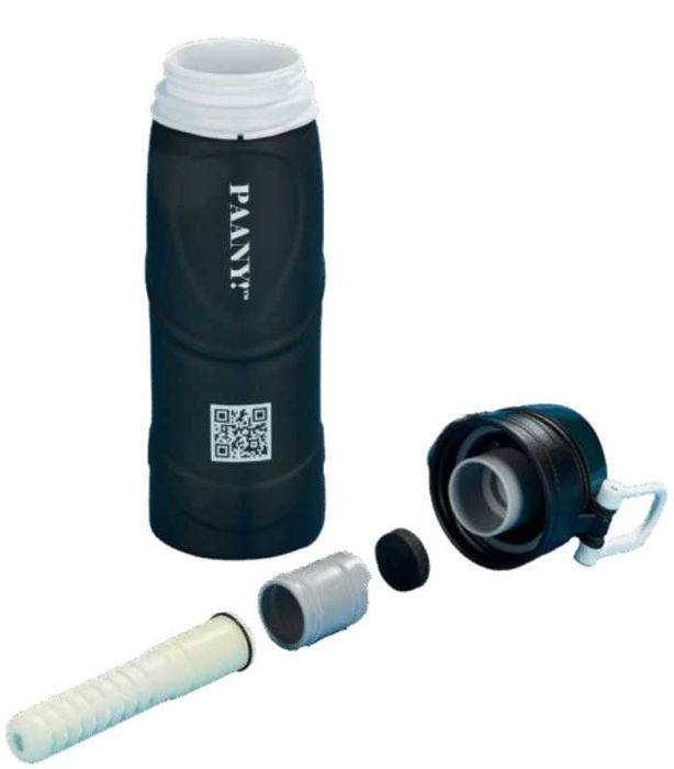 Складная силиконовая бутылка + фильтр для воды PAANY! (Medical Grade)