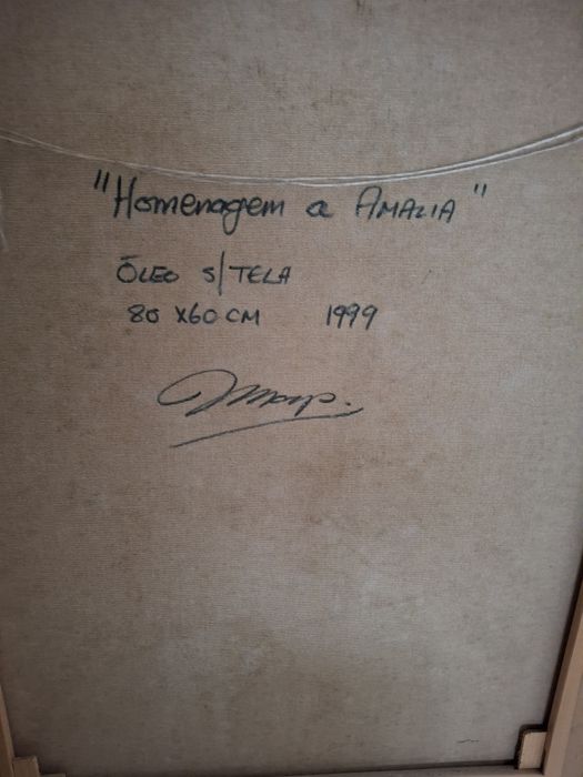 Quadr a Óleo de homenagem a Amália Rodrigues