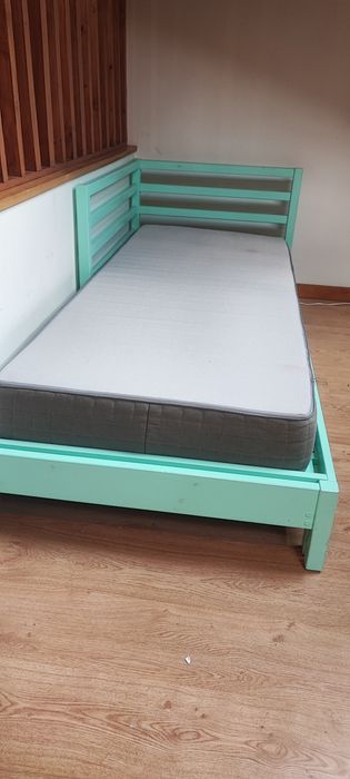 Cama e colchão de solteiro 80x200 extensível