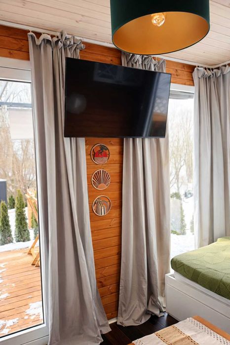 Domki nad Wisłą Tiny House  – prywatna balia, taras, grill