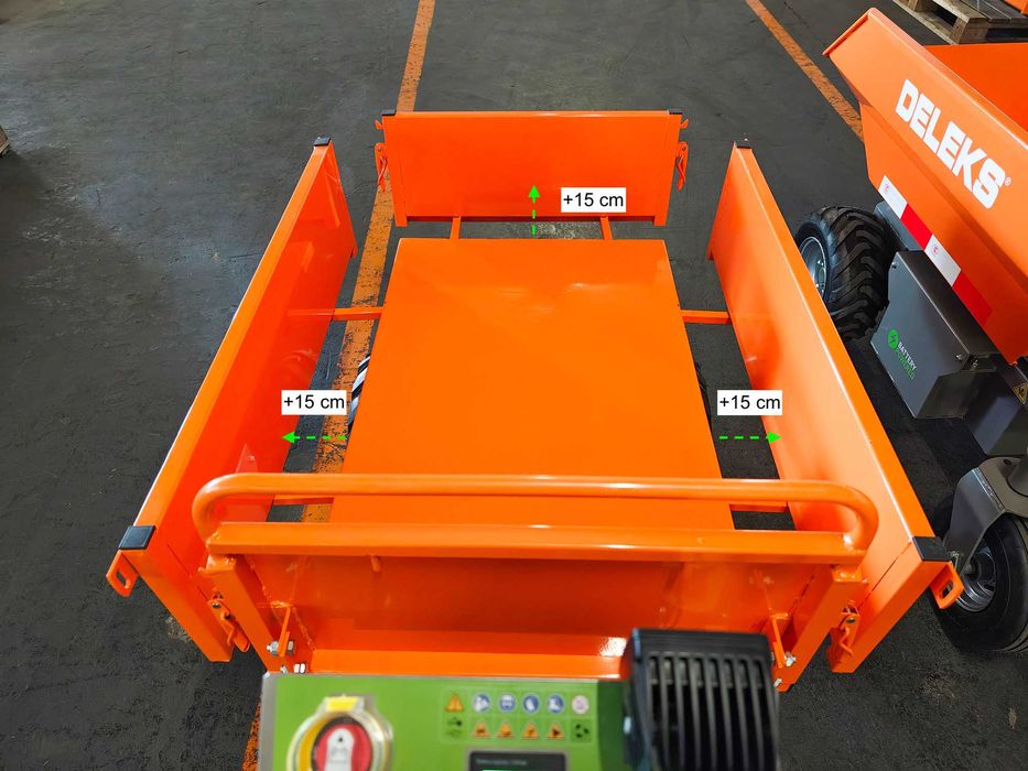 Mini Dumper elétrico 1000W - XE500F - caixa basculante manual 500kg